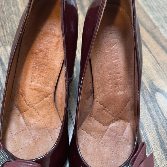 HISPANICITAS BURGUNDY BOW shoes - Picture 7 of 7